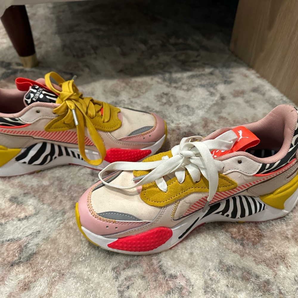 Puma RS-X Multicolor Sneakers with Zebra Print